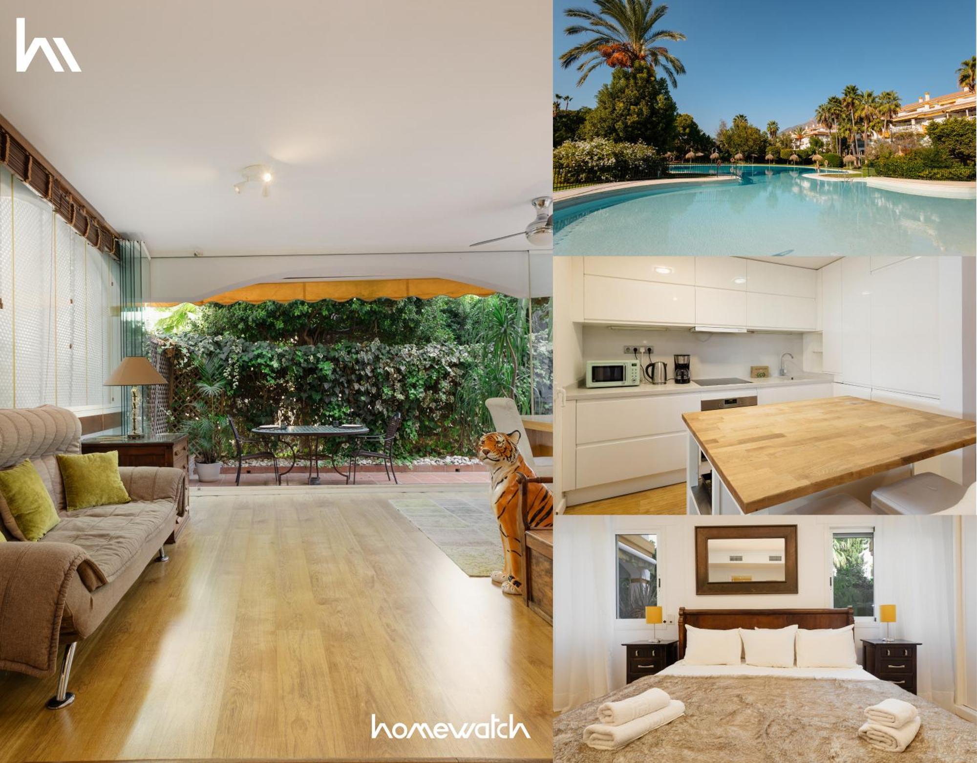 Ground Floor Holiday Apartment With Terrace And Pool In Puerto Banus, Marbella Kültér fotó
